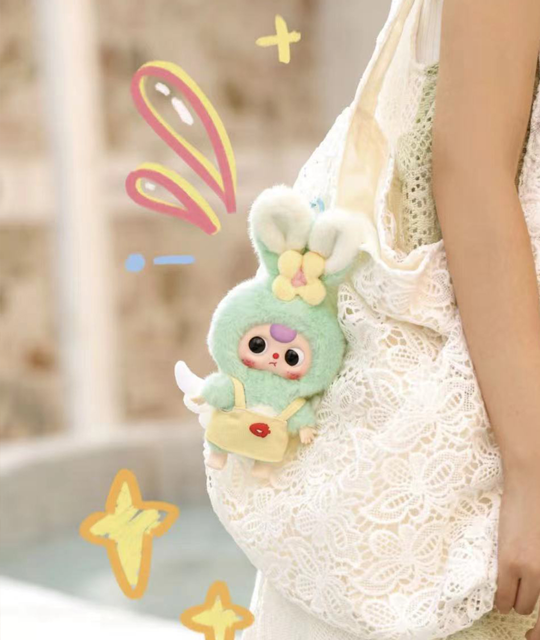 Baby Three Rabbit Macaron Cute Bunny Plush Series lucky bag（Babythree Official）