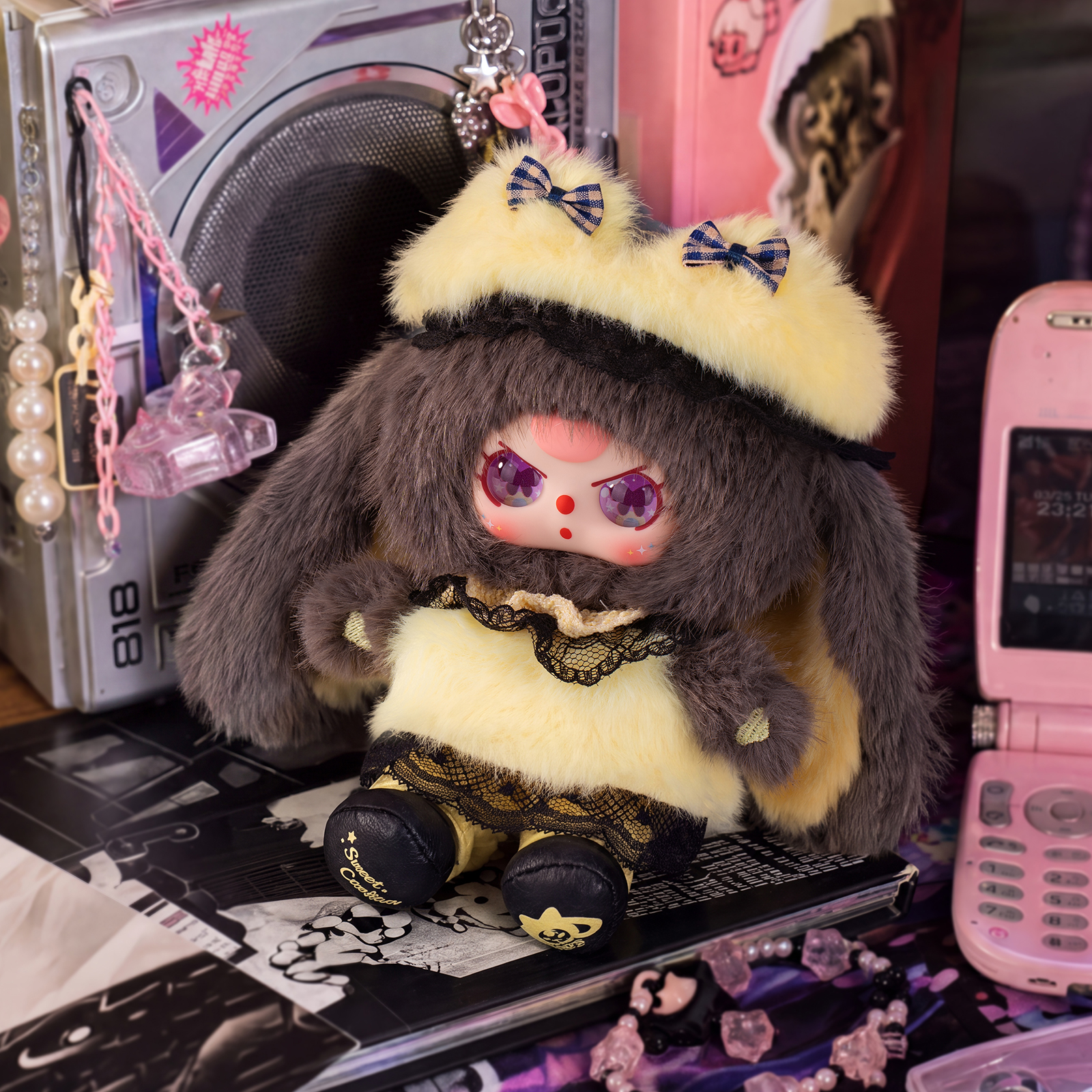 Baby Three Sweet & Cool Series Plush Blind Box smiling character plush toy