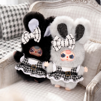 Baby Three Absolute Black, White & Gray Series Plush Blind Box collectible plush character design