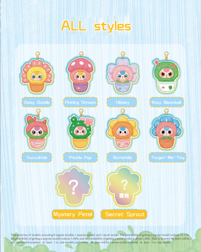 Baby Three A pot of small flowers Plush Blind Box（Babythree Official）