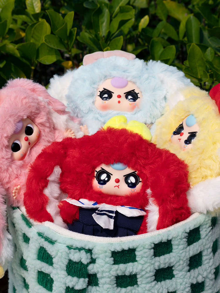 Baby Three Rabbit Macaron Cute Bunny V2 Plush Blind Box