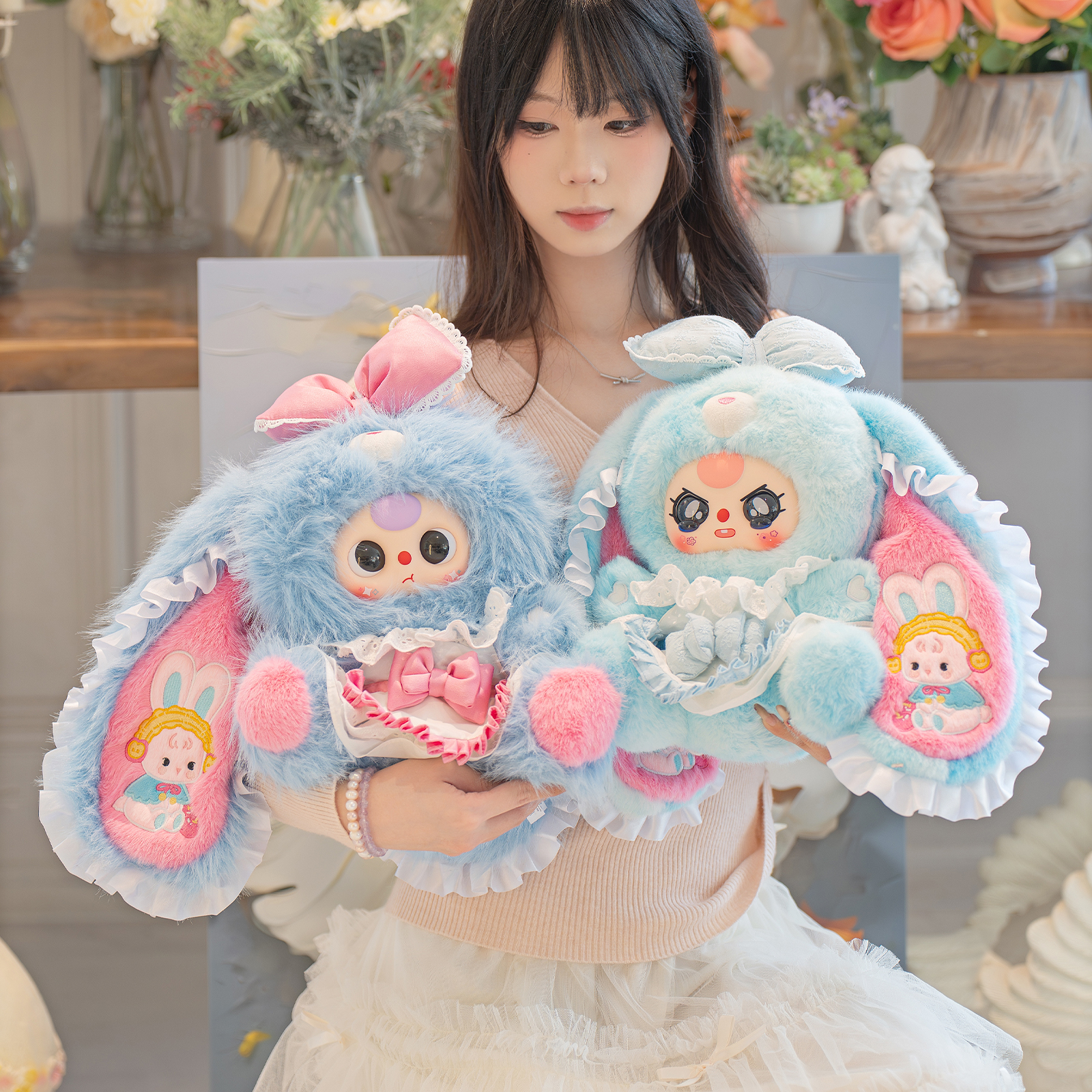 Lily Bunny Town V5 Series 400% Plush Doll sitting plush character