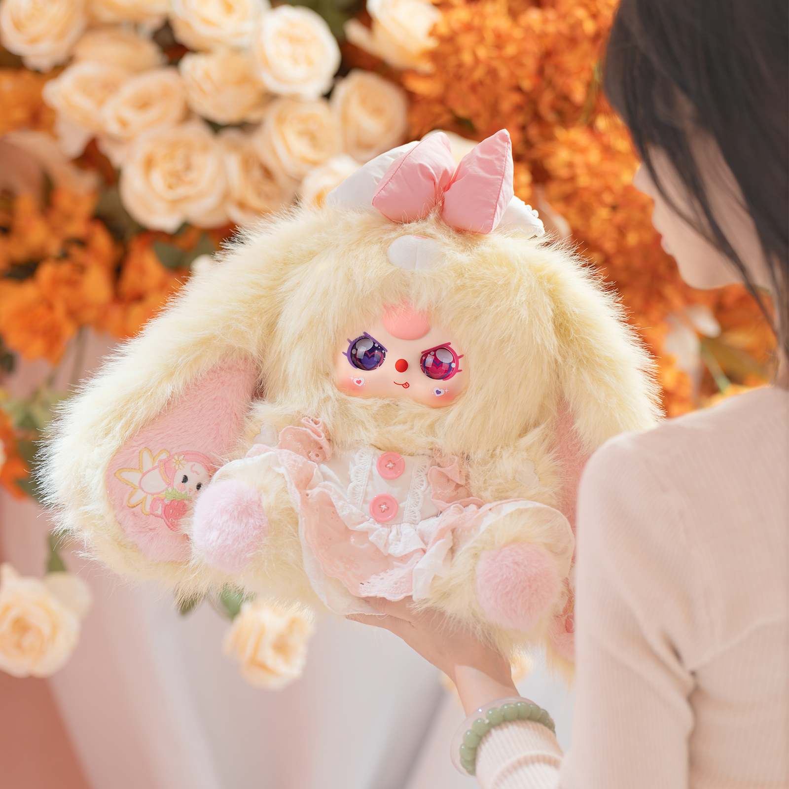 Lily Bunny Town V5 Series 400% Plush Doll soft plush fabric and embroidery details