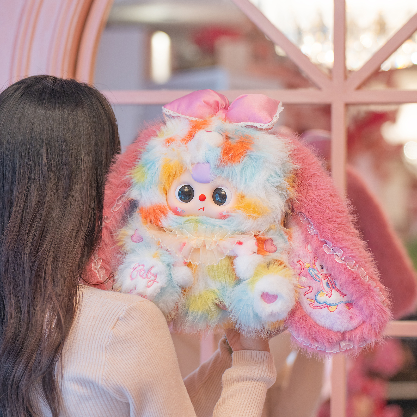 Lily Bunny Town V5 Series 400% Plush Doll smiling character plush toy