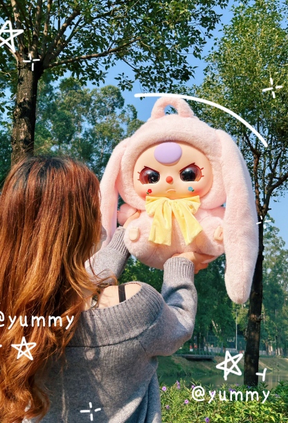 Baby Three Rabbit Plush School Bag Lucky Bag（Babythree Official）