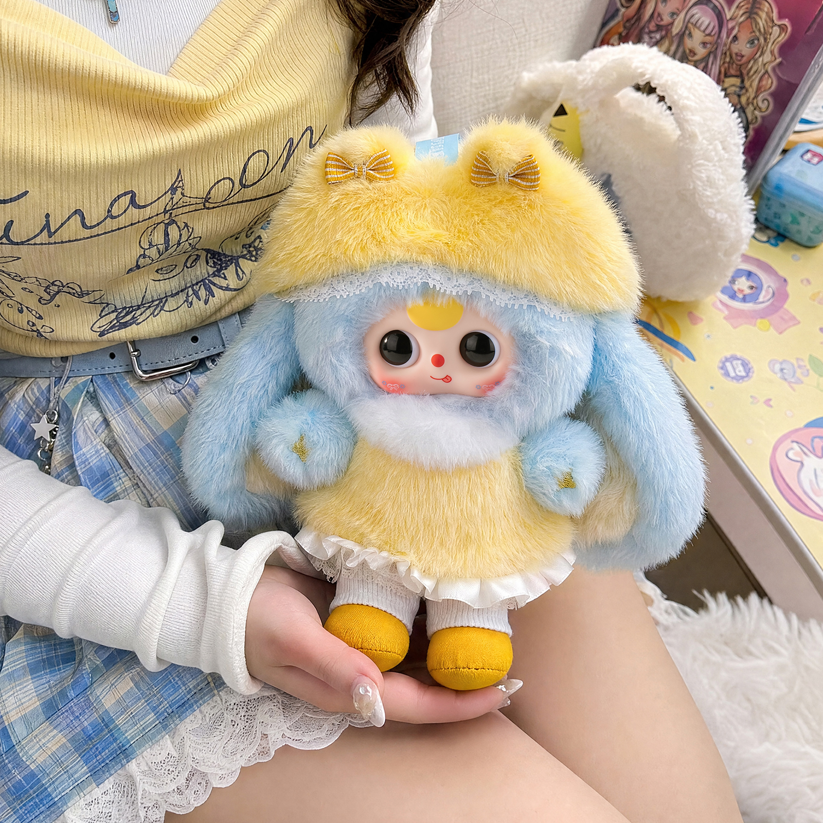 Baby Three Sweet & Cool Series Plush Blind Box pastel color plush character