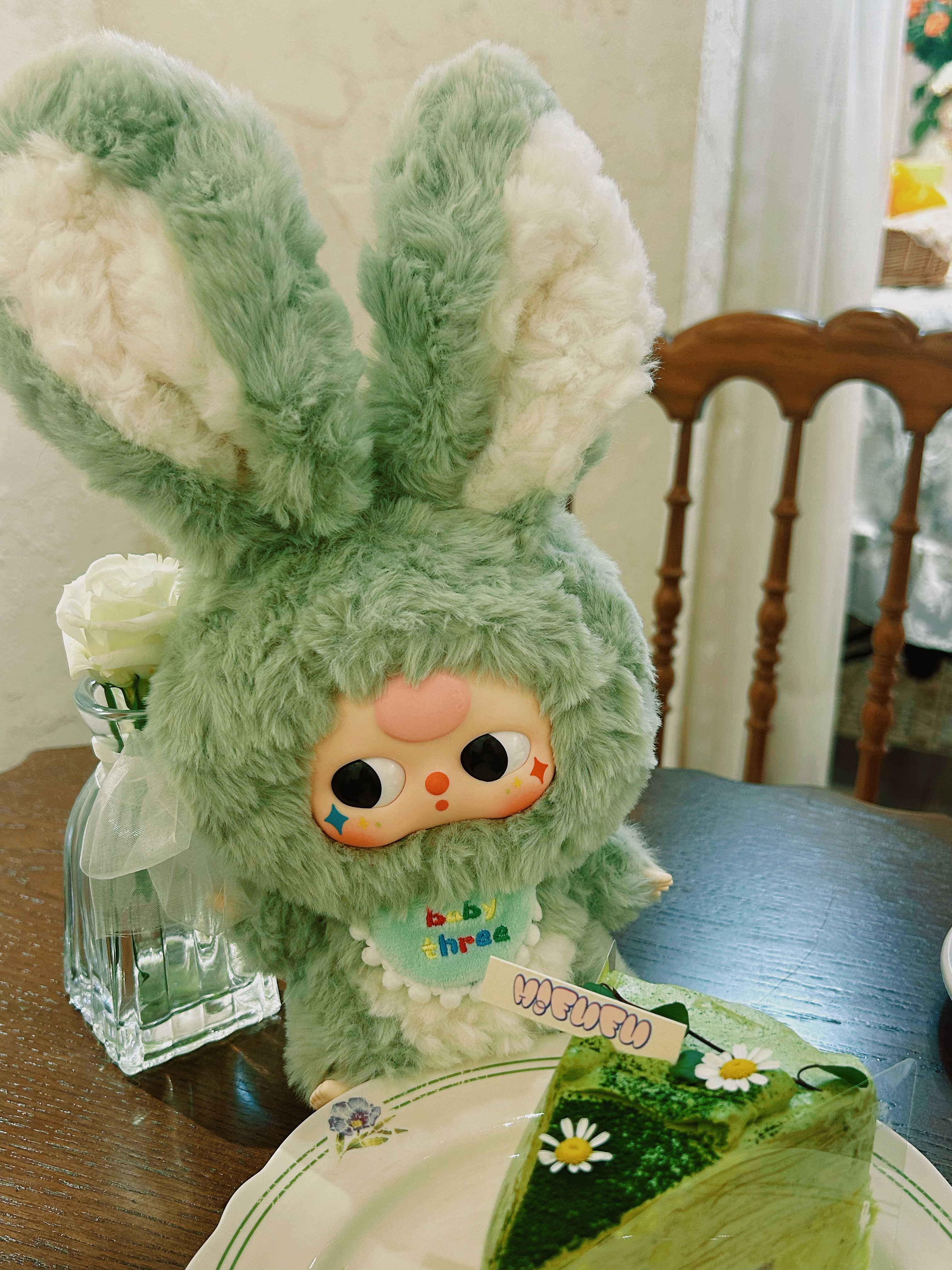 Baby Three Rabbit Macaron Cute Bunny Plush Series Blind Box