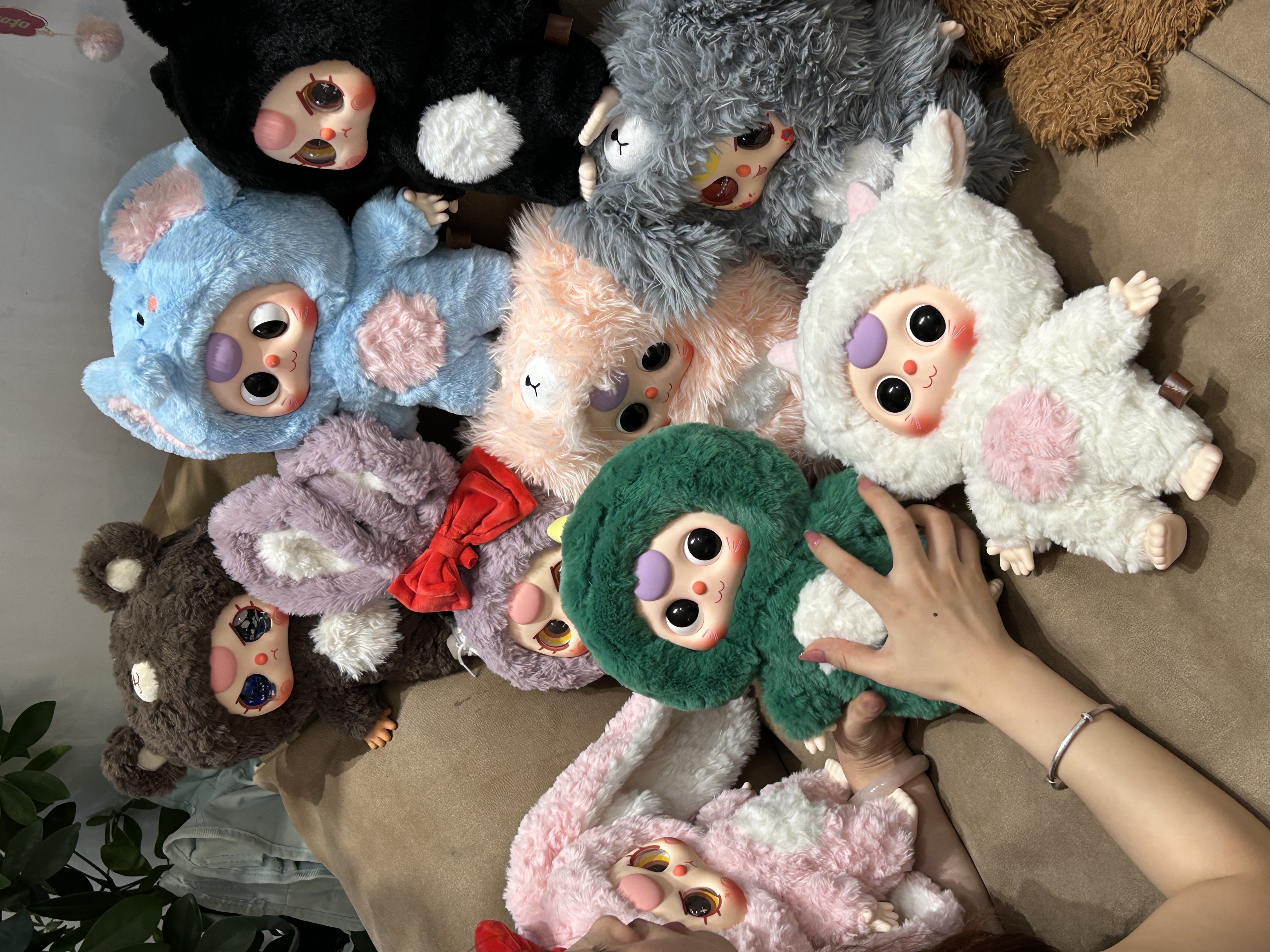Baby three big 400%体シリーズ ぬいぐるみ Baby Three 400% Big Plush Animal Series Blind Box(Babythree