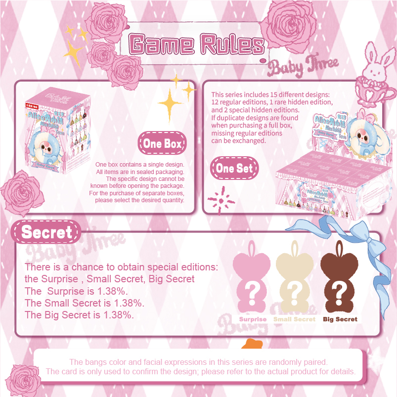 Baby Three - Alice Rabbit Town Plush Blind Box（Babythree Official