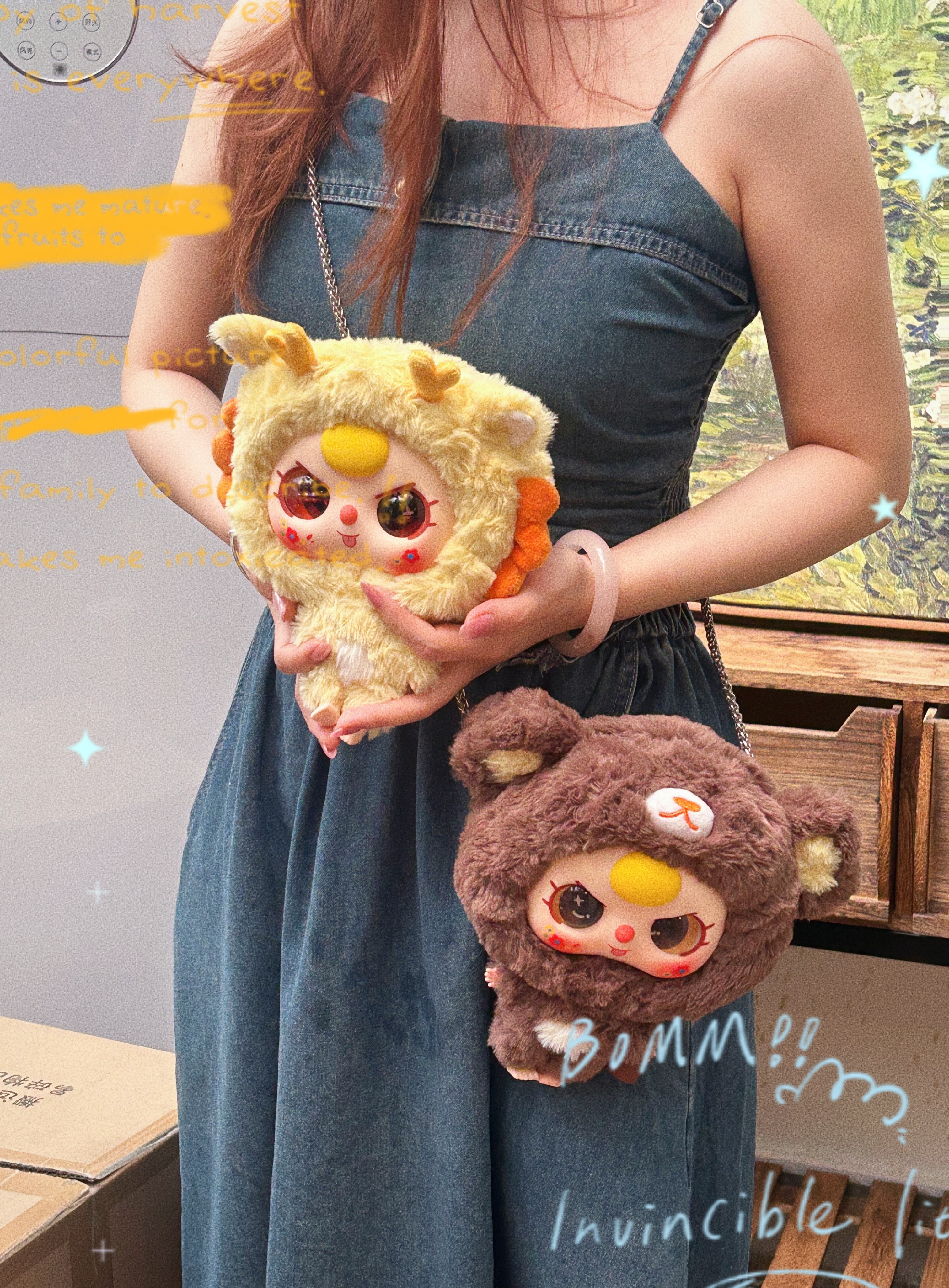 babythree おまとめ Baby Three Big Head Baby Zipper Bag Plush Series Blind Box