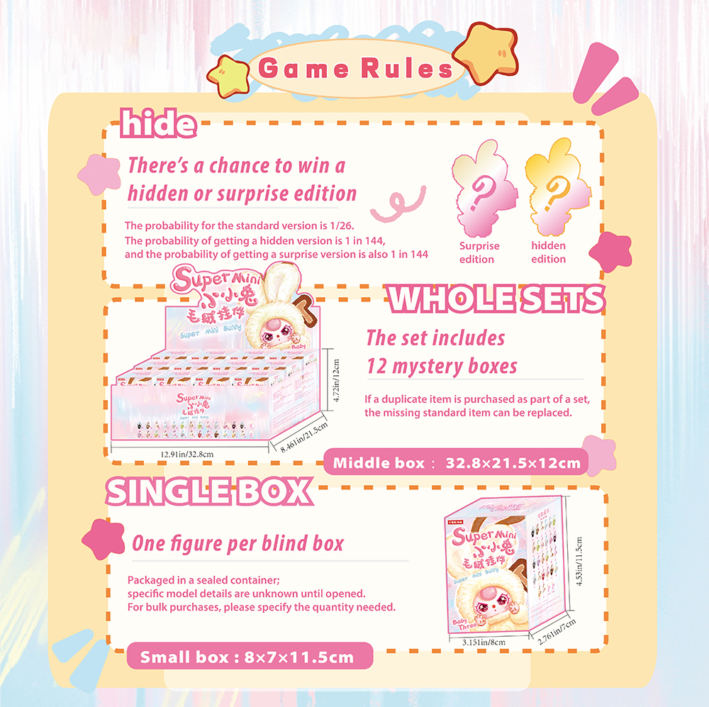 Baby Three - Super Mini Bunny Surprise Box（Babythree Official）