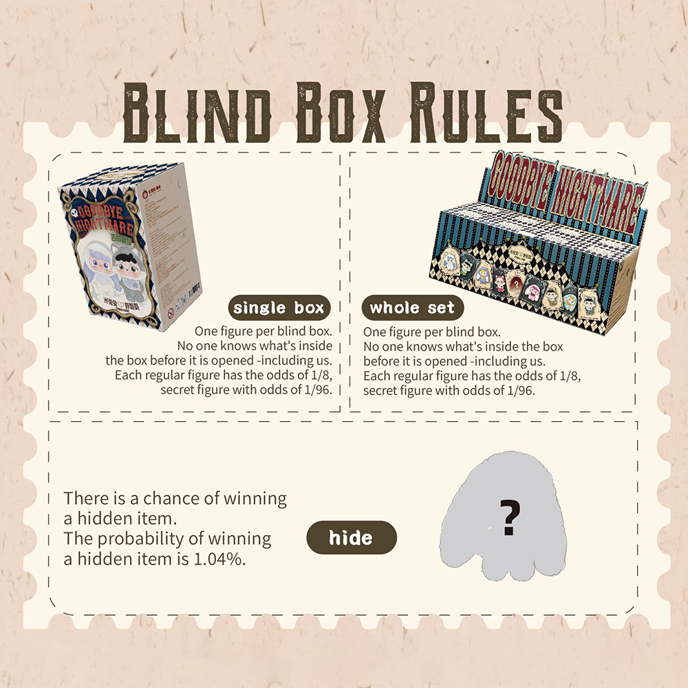 Mitutu&Hulalal - Say goodbye to nightmares Plush Blind Box（Babythree Official）