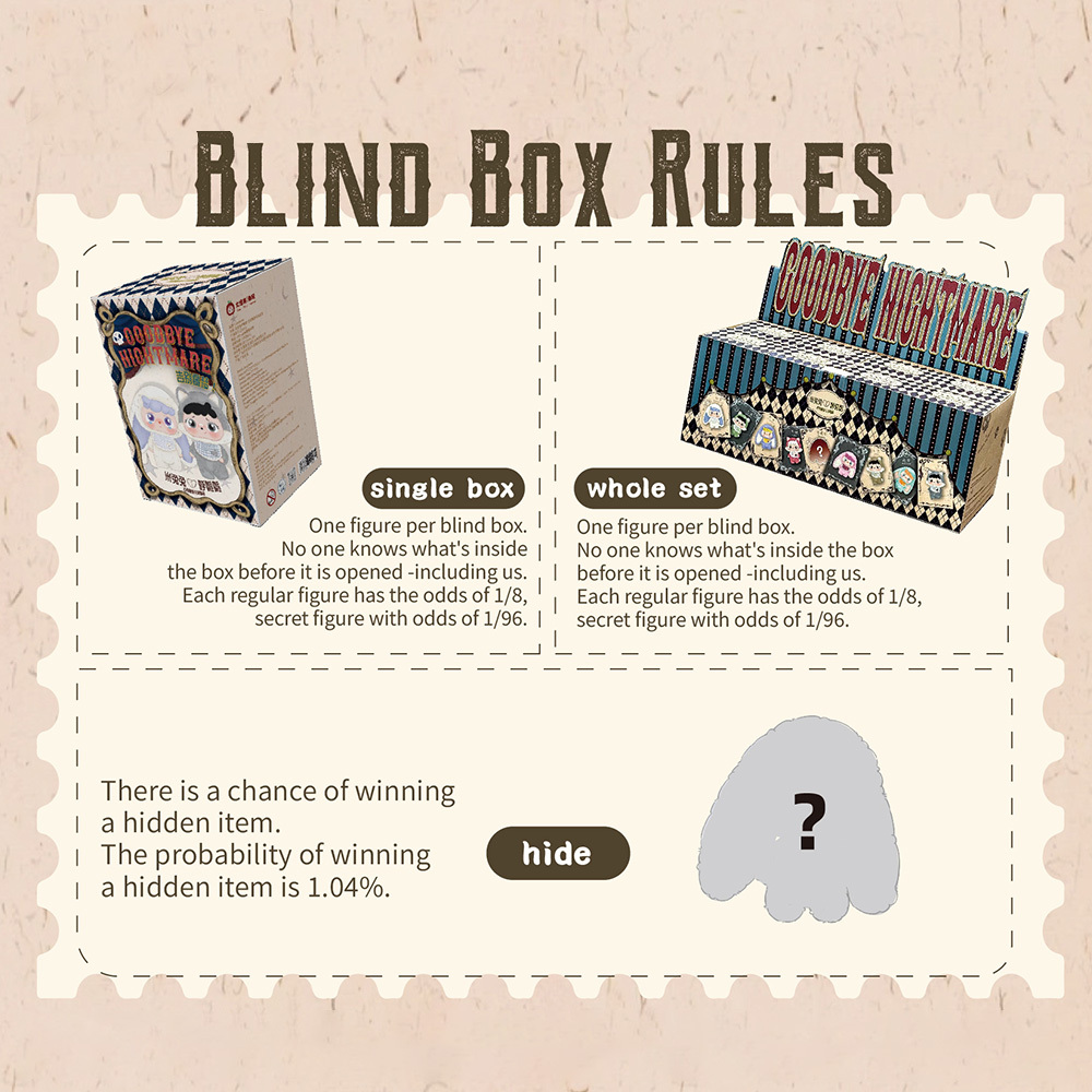 Mitutu&Hulalal - Say goodbye to nightmares Plush Blind Box（Babythree Official）