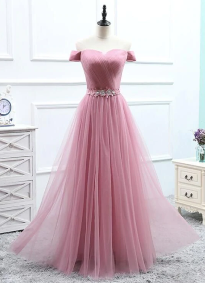 Prom Dresses charming Tulle Long Prom Dresses