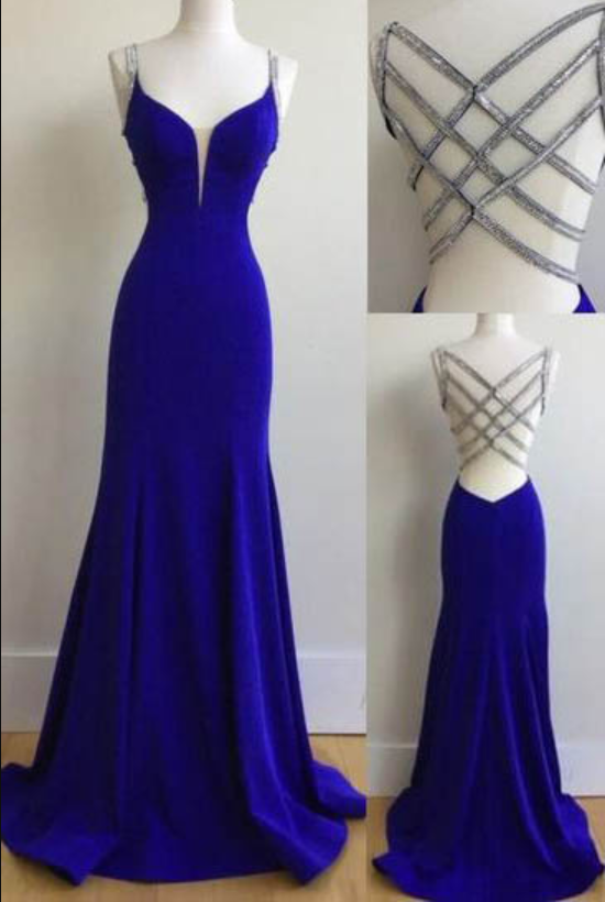 Prom Dresses sexy Prom Dresses mermaid Prom Dress Spaghetti Straps Pro