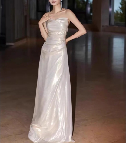 A Line Long Prom Dress Formal Evening Party Dress