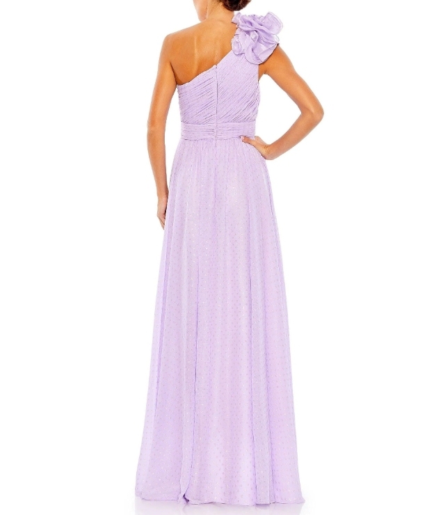 Sexy Lilac One-Shoulder Long Floor Length Formal Prom Gown