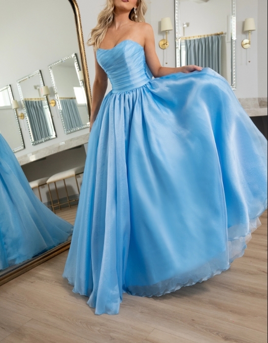 A-Line Off-the-Shoulder With Attached Train Long Formal Prom Dress