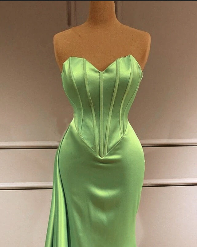Prom Dresses mermaid Corset Satin Prom Dresses