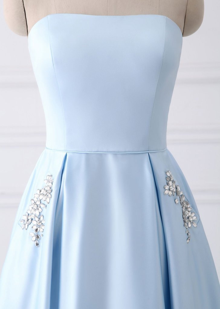 Prom Dresses Strapless Lace Up Prom Dresses Graduation Dresses long Prom Dresses