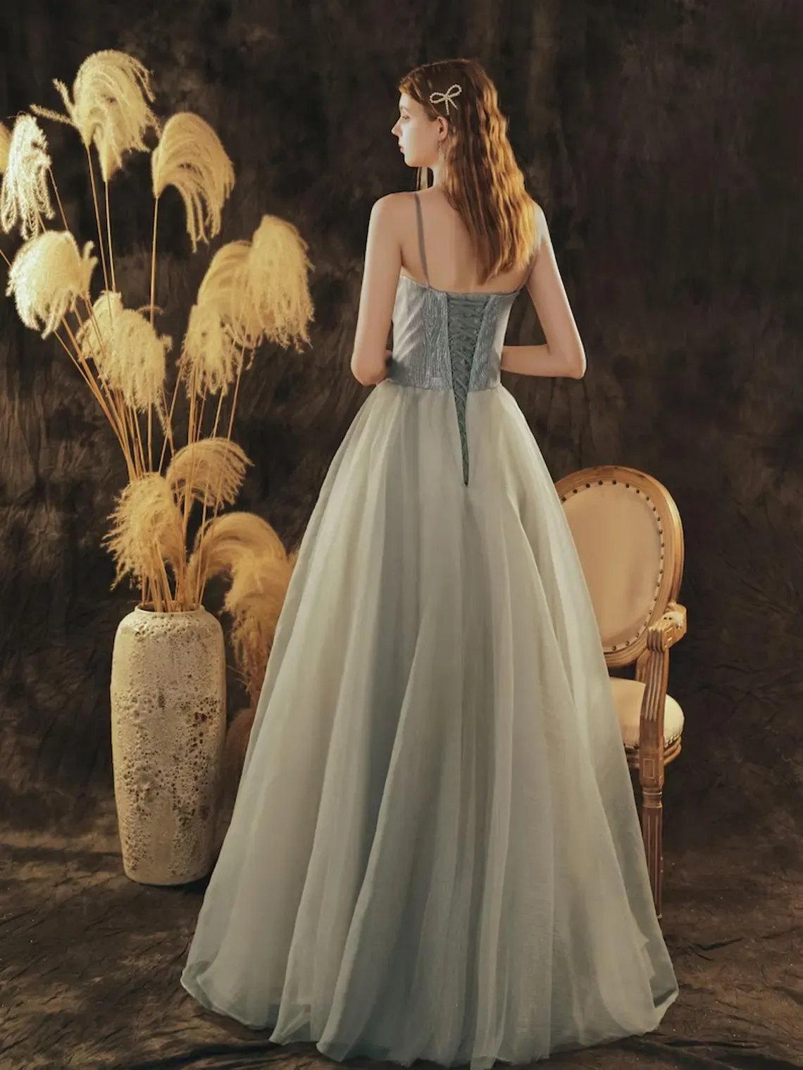 Green Tulle Prom Dress Fairy Prom Dress Party Dress Prom Dress Elegant Party Dress Graduation Dres