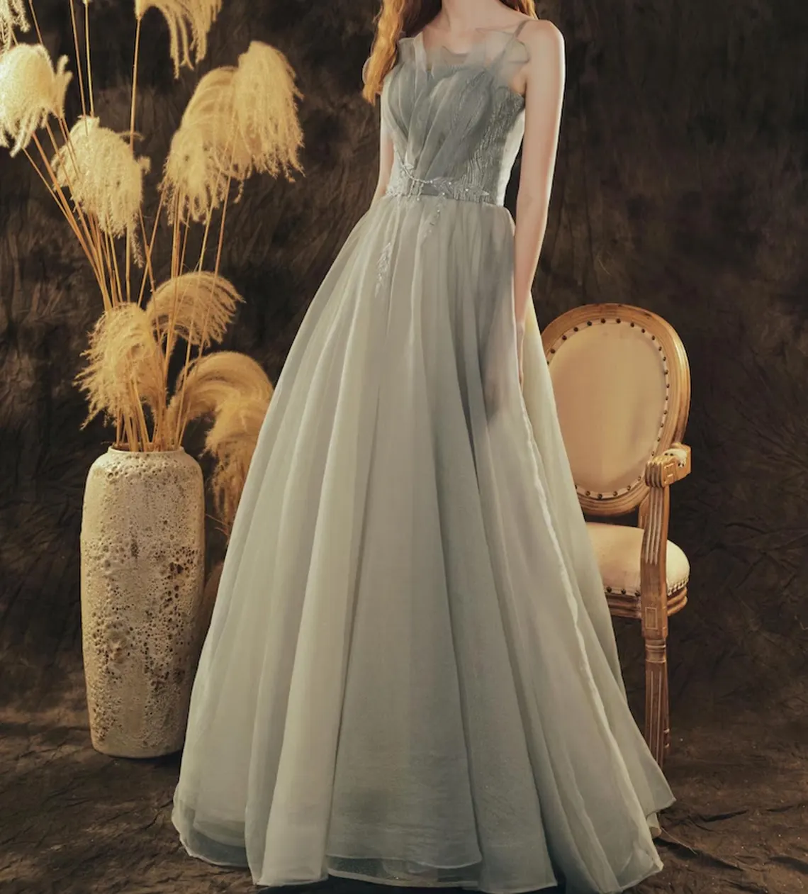Green Tulle Prom Dress Fairy Prom Dress Party Dress  Prom Dress Elegant Party Dress Graduation Dres