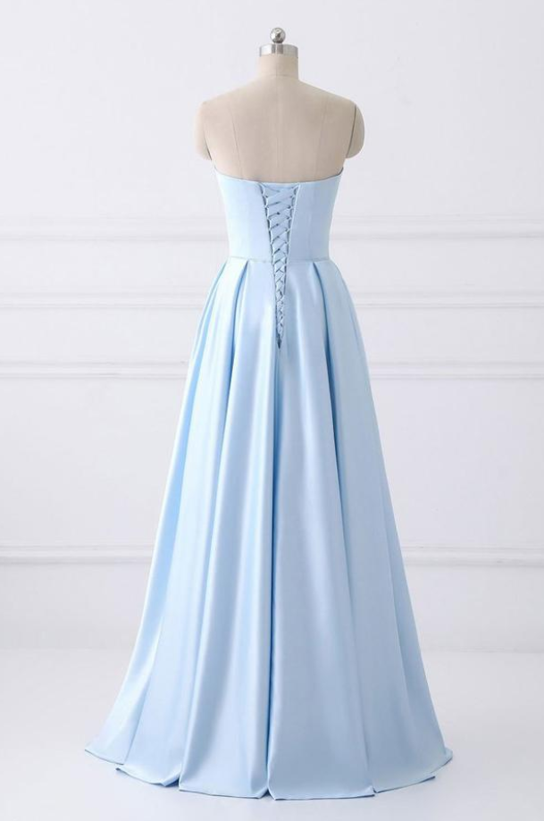 Prom Dresses Strapless Lace Up Prom Dresses Graduation Dresses long Prom Dresses
