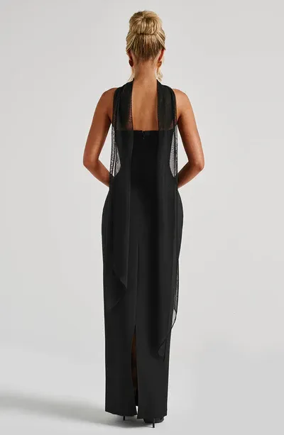 Simple Black A-Line Off the Shoulder Long Formal Prom Dress