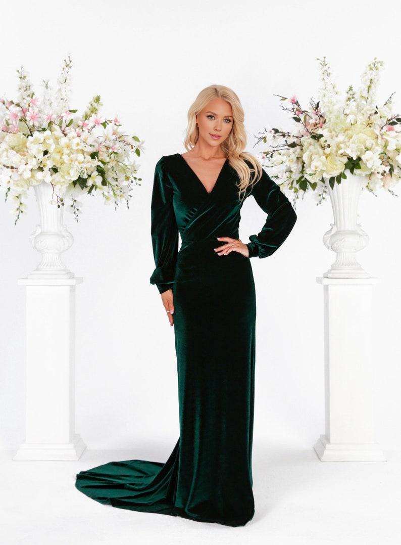 Velvet dress for women half sleeve dress midi velvet dress Bridesmaid Dress Loose Casual plus size clothing Winter dress Pleated dress