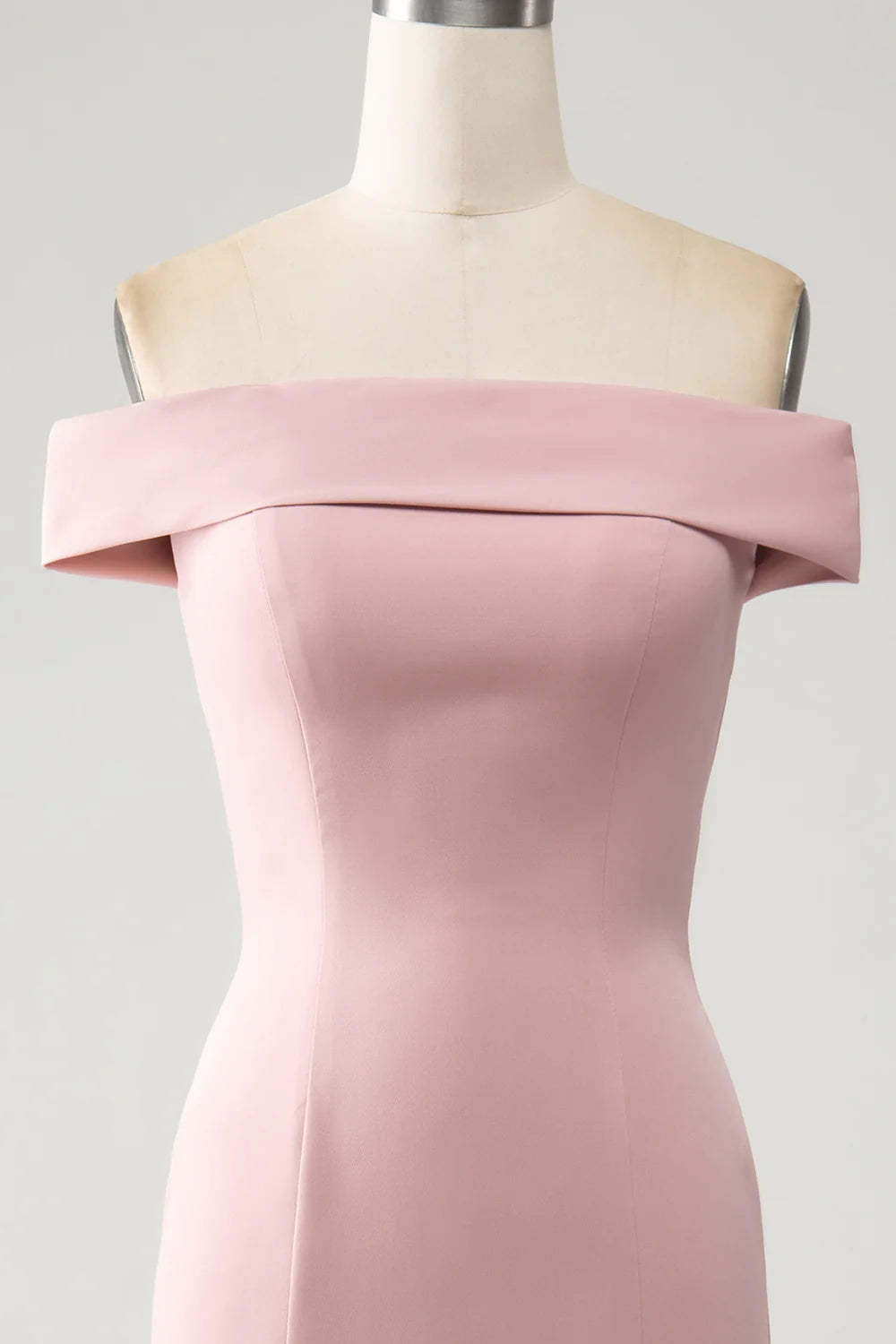 Pink Mermaid Ruffled Bridesmaid Dresses