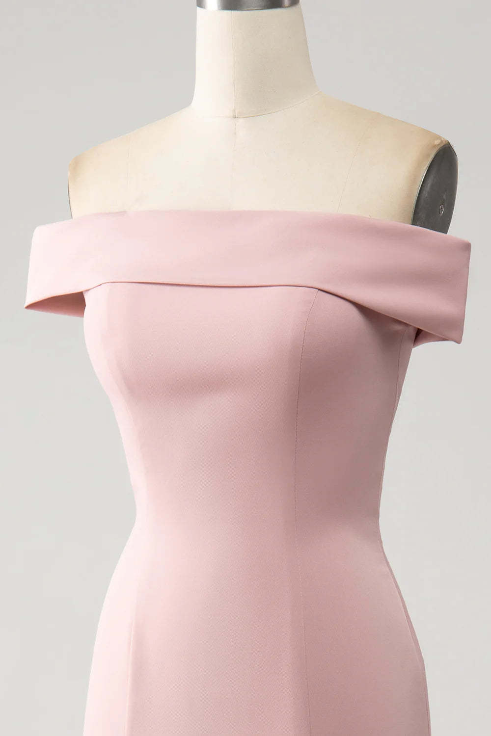 Pink Mermaid Ruffled Bridesmaid Dresses