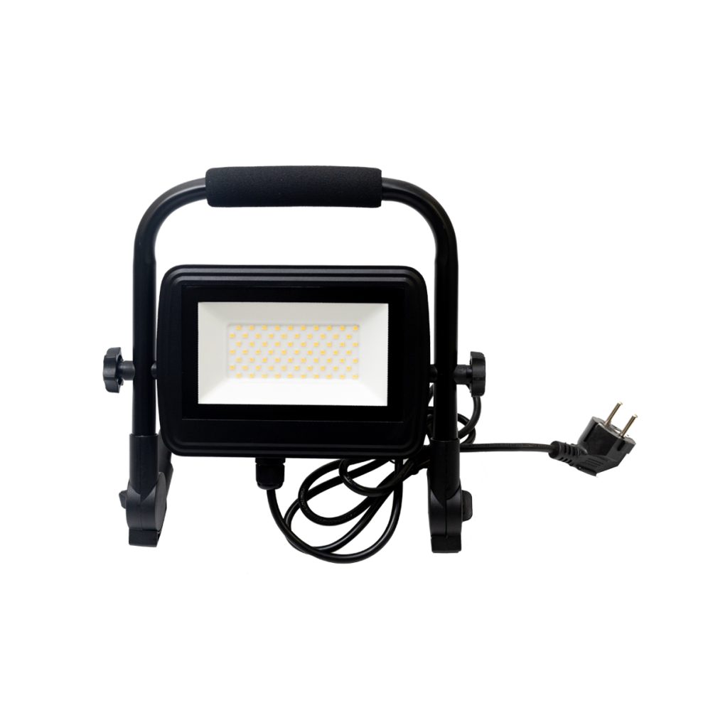 50W LED Work Light 6000 Lumen Portable  | JD-FLW-E-50W-P-Flood-Light with Handle