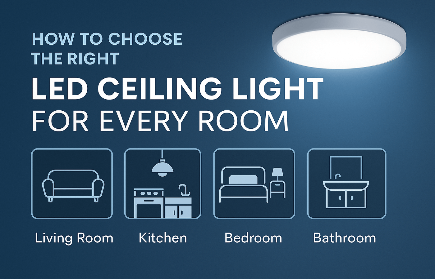 How to Choose the Right LED Ceiling Light | JD Smartlighting