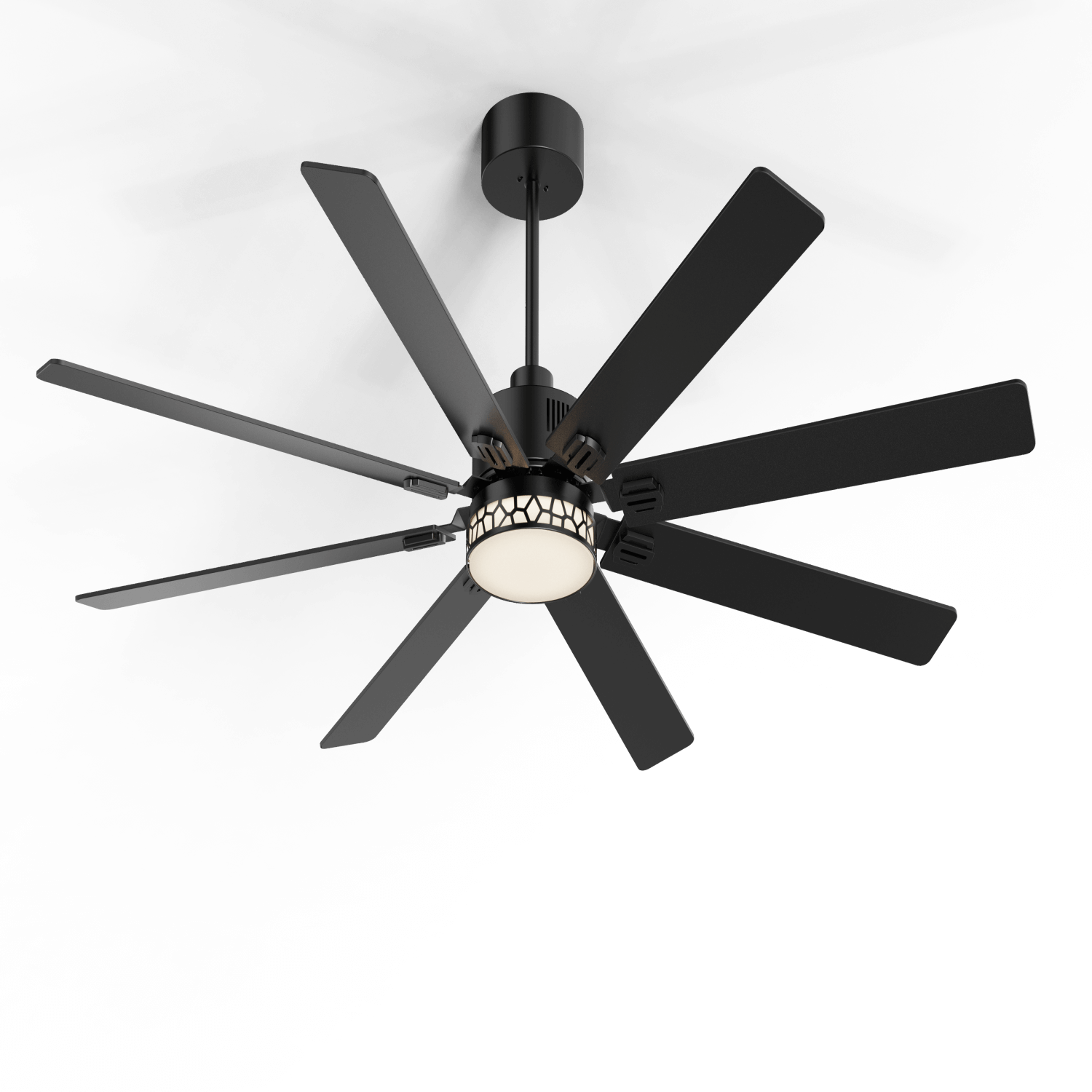 JD SmartLighting 72" LED Ceiling Fan HSF-078ZD72C08 – 8-Blade 24W High Lumen with Remote