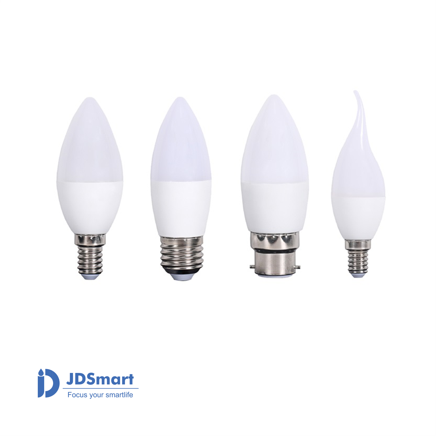 JD SmartLighting Candle LED Bulb E14 4W 2700K – Opal Glass Warm White