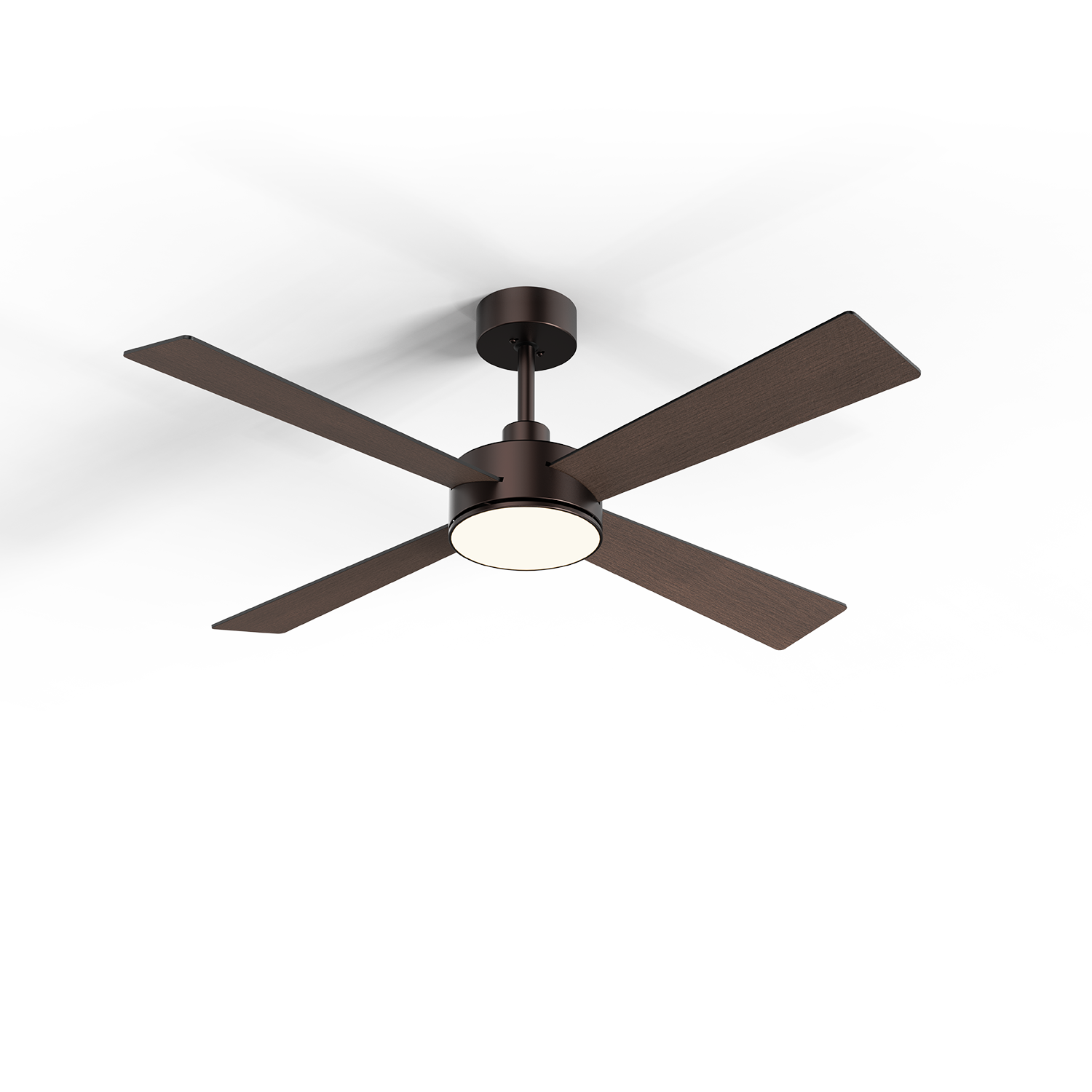 JD SmartLighting LED Ceiling Fan 52" HSF-032ZD52C04 – 4-Blade Quiet Operation with 3CCT Light