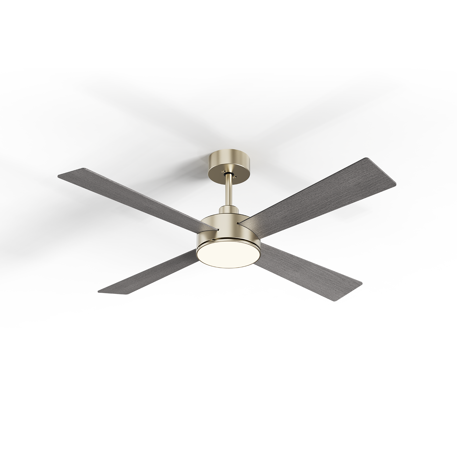 JD SmartLighting LED Ceiling Fan 52" HSF-032ZD52C04 – 4-Blade Quiet Operation with 3CCT Light