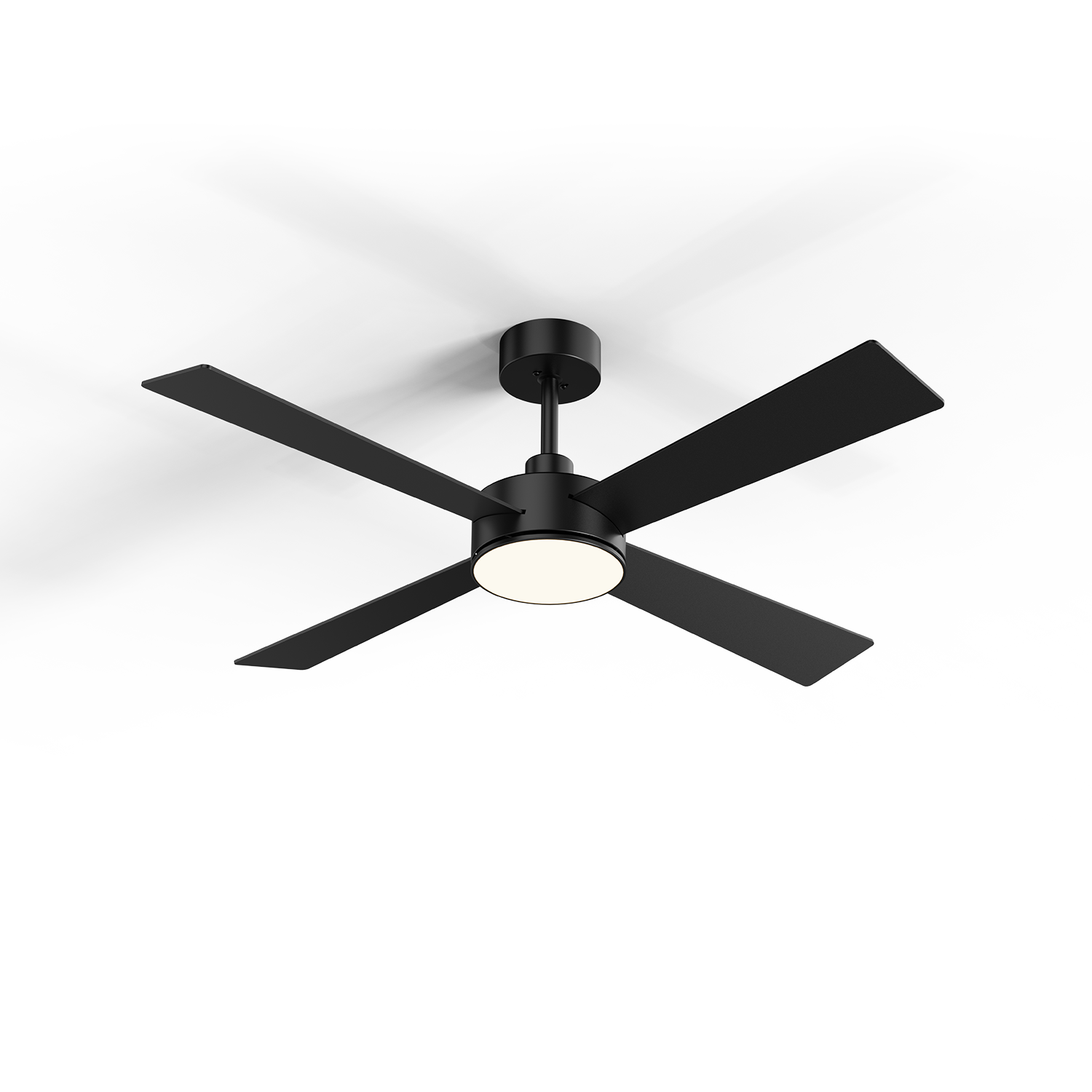 JD SmartLighting LED Ceiling Fan 52" HSF-032ZD52C04 – 4-Blade Quiet Operation with 3CCT Light