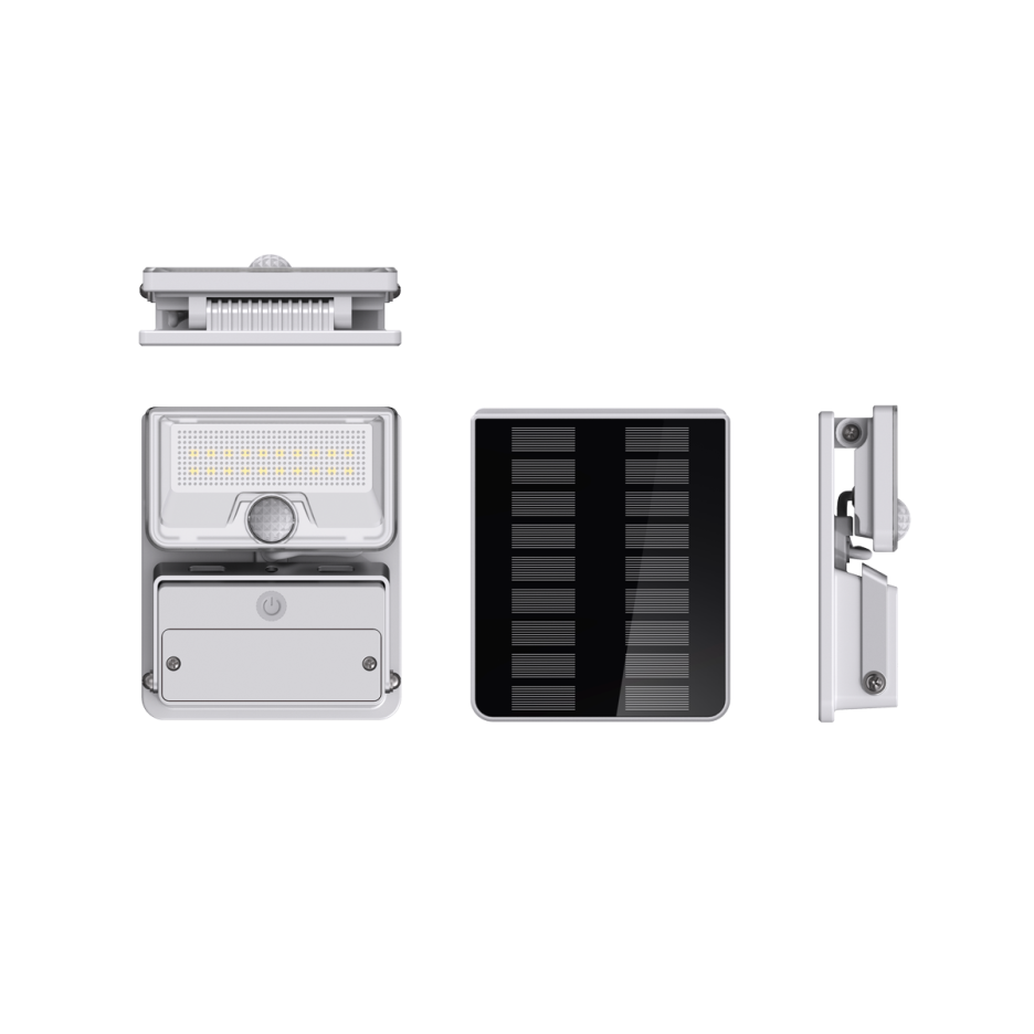 JD Solar Wall Light 1600 Lumen Black/Grey with Sensor | JD-SWL-001S | Wholesales IP65