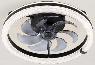 JD SmartLighting Bladeless Ceiling Fan Light JDF-WS013 – 20" | Motor 16.6W + Lighting 36W | 120lm/W | 7 Blades