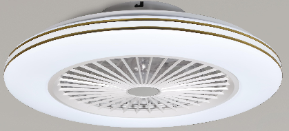 JD SmartLighting Bladeless Ceiling Fan Light JDF-WS019 – 20" | Motor 17.8W + Lighting 40W | 120lm/W | 7 Blades