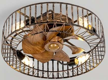 JD SmartLighting Bladeless Ceiling Fan Light JDF-WS04 – 20" | Motor 17.8W + Lighting 36W | 120lm/W