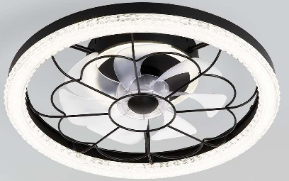 JD SmartLighting Bladeless Ceiling Fan Light JDF-WS012 – 20" | Motor 21.5W + Lighting 36W | 120lm/W | 7 Blades