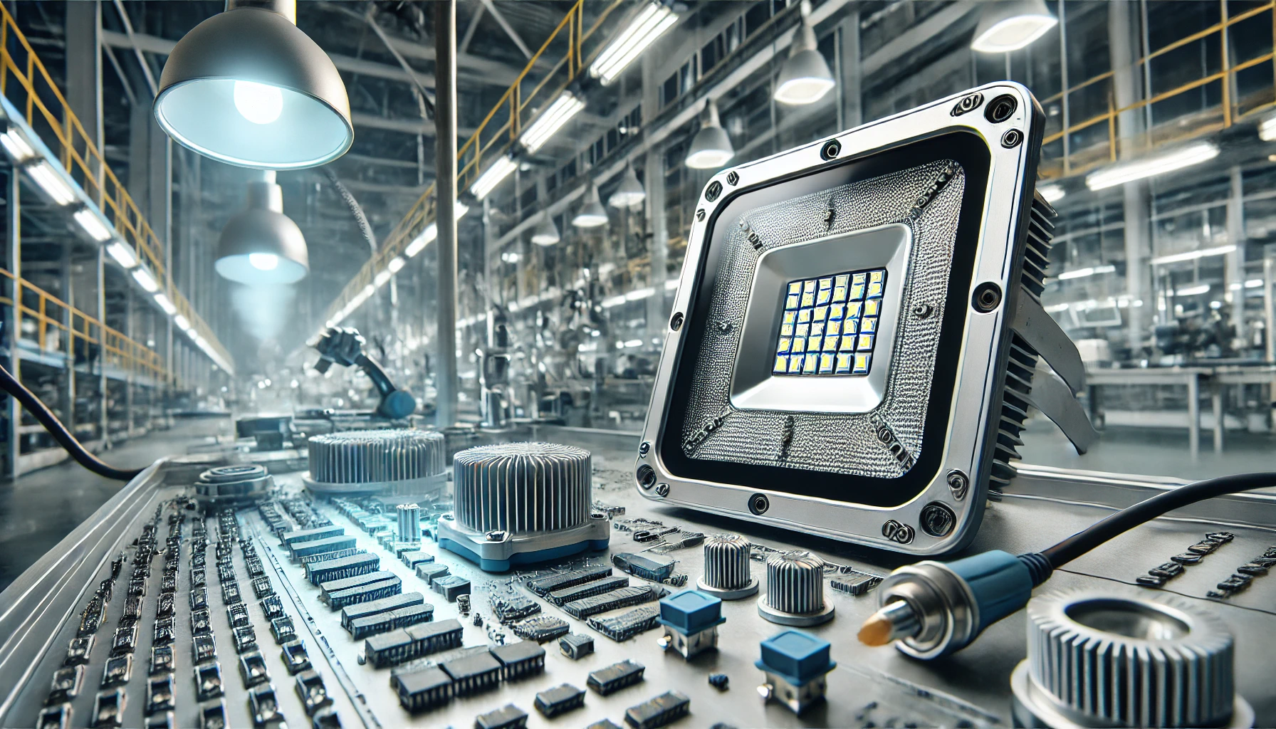 LED Floodlight Production