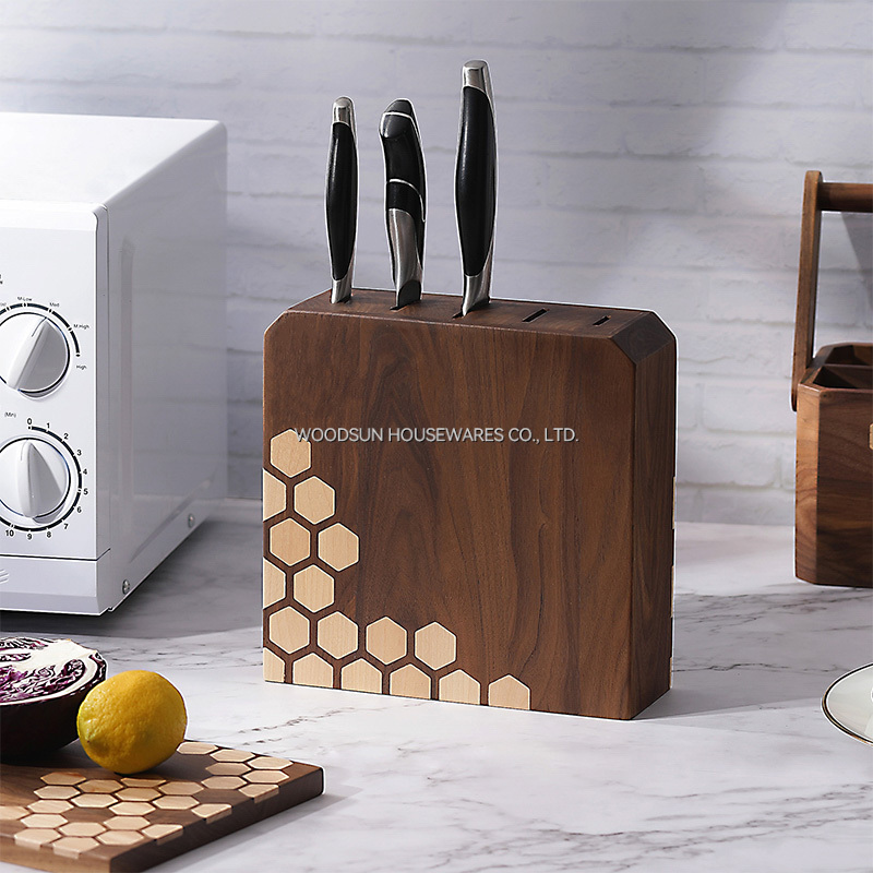 Woodsun Wooden Knife Knives Block Set