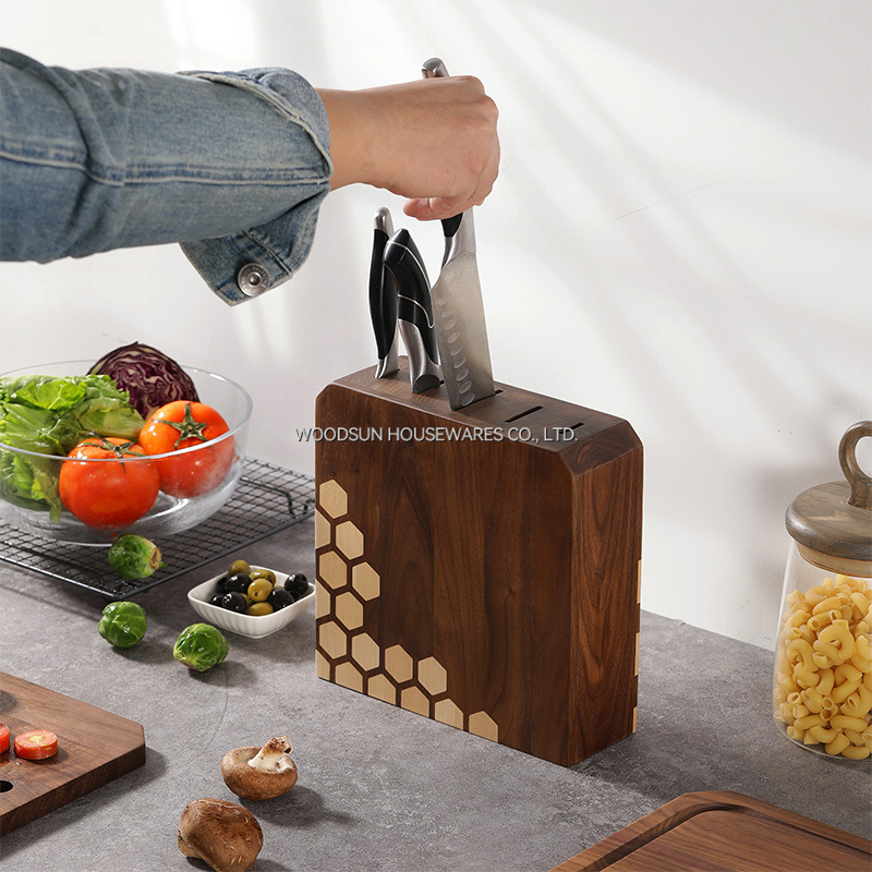 Woodsun Wooden Knife Knives Block Set
