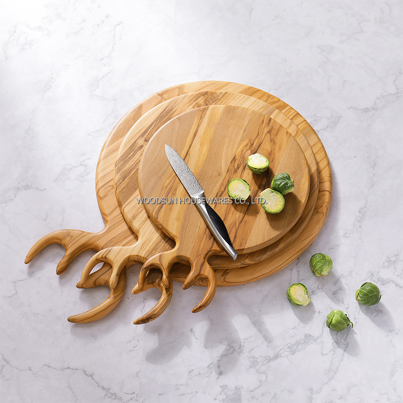 Woodsun Deer Horn Tabla De Cortar De Madera Cutting Board