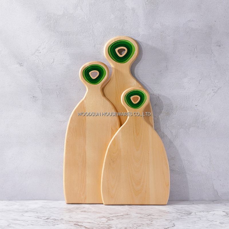 Woodsun White Birch Resin Schneidbretter Tabla De Cortar Cutting Wood Board