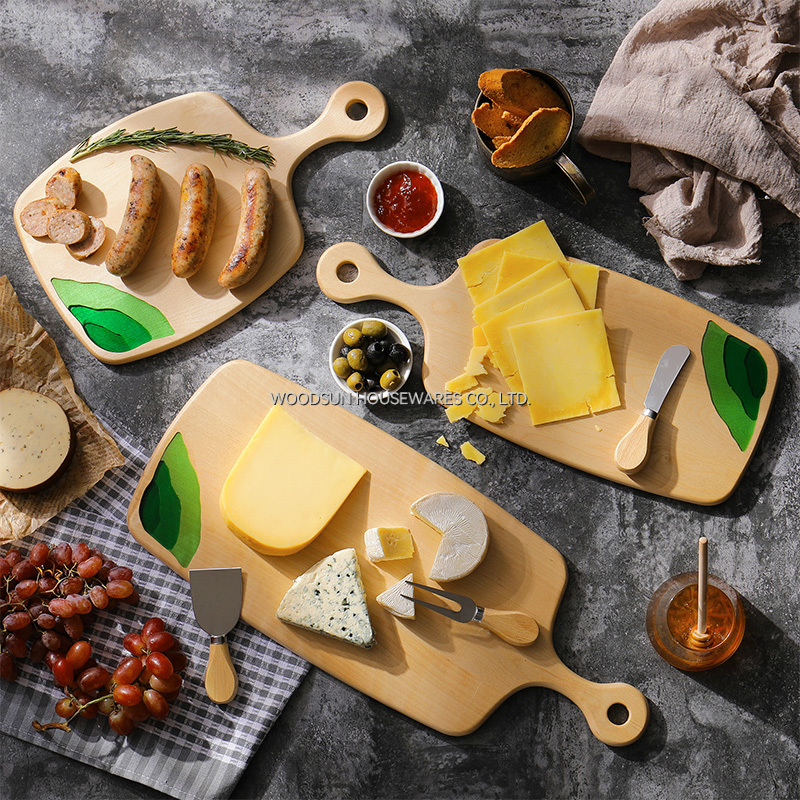 Woodsun Hard Maple Food Tabla De Cortar Cocina Bandeja De Servir Wooden Serving Board