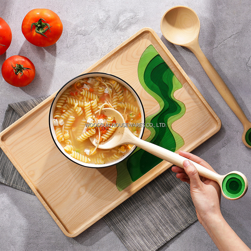 Woodsun Custom Cuchara De Fideos Cucchiaio Di Tagliatelle Spoons Kitchenware Supplies Spoon